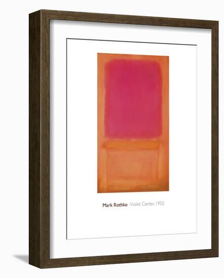 Violet Center, 1955-Mark Rothko-Framed Giclee Print