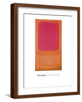 Violet Center, 1955-Mark Rothko-Framed Giclee Print