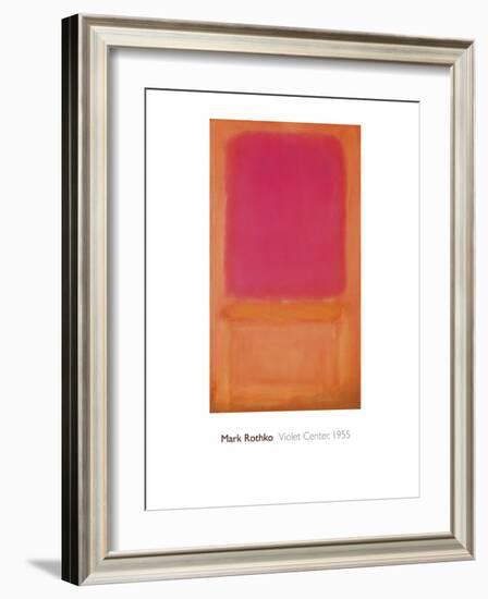 Violet Center, 1955-Mark Rothko-Framed Giclee Print