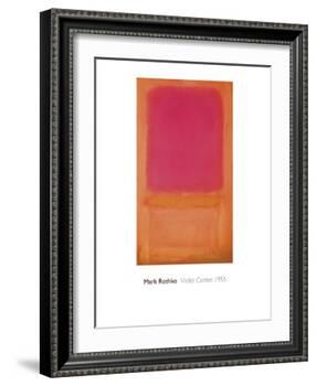 Violet Center, 1955-Mark Rothko-Framed Giclee Print
