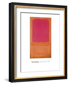 Violet Center, 1955-Mark Rothko-Framed Giclee Print