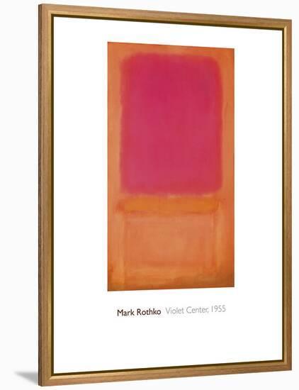 Violet Center, 1955-Mark Rothko-Framed Stretched Canvas