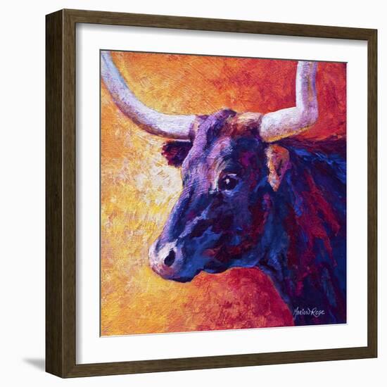 Violet Cow-Marion Rose-Framed Giclee Print