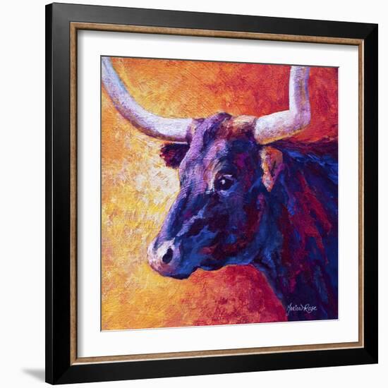 Violet Cow-Marion Rose-Framed Giclee Print