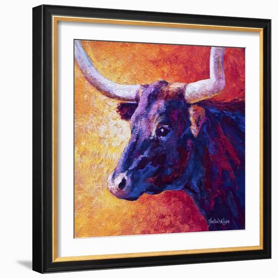 Violet Cow-Marion Rose-Framed Giclee Print