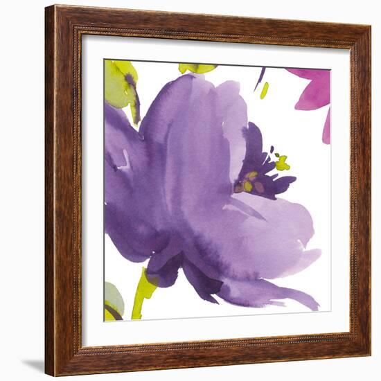 Violet Flower I-Sandra Jacobs-Framed Giclee Print