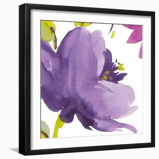 Violet Flower I-Sandra Jacobs-Framed Giclee Print