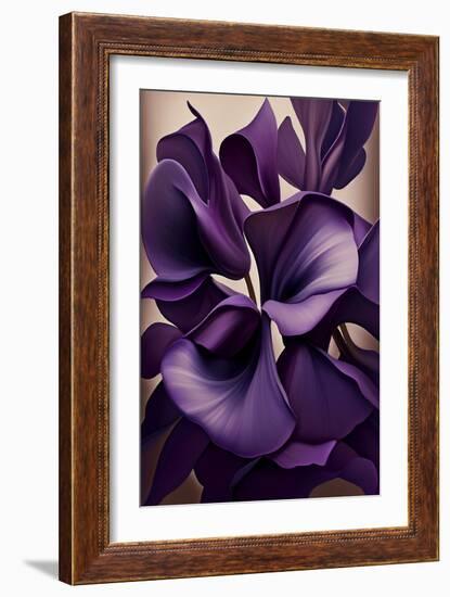 Violet flower-Lea Faucher-Framed Art Print