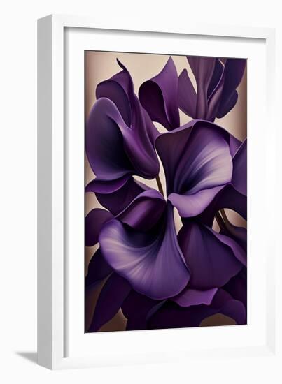 Violet flower-Lea Faucher-Framed Art Print