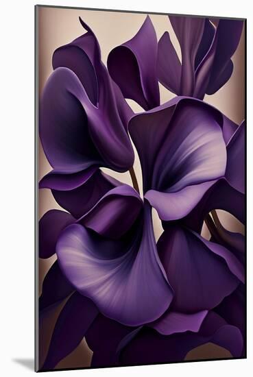 Violet flower-Lea Faucher-Mounted Art Print