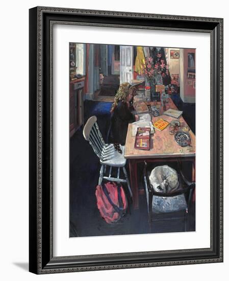 Violet in the Kitchen, 1995-Hector McDonnell-Framed Giclee Print