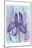 Violet Iris-Beverly Dyer-Mounted Art Print