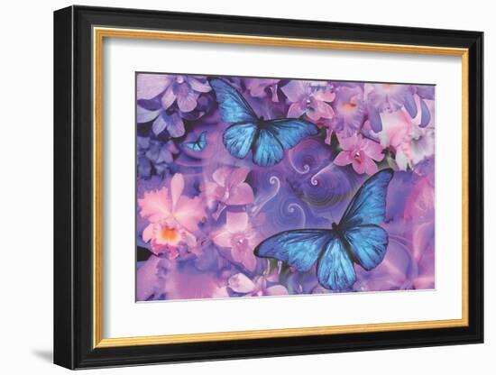 Violet Orchid Morpheus-Alixandra Mullins-Framed Art Print