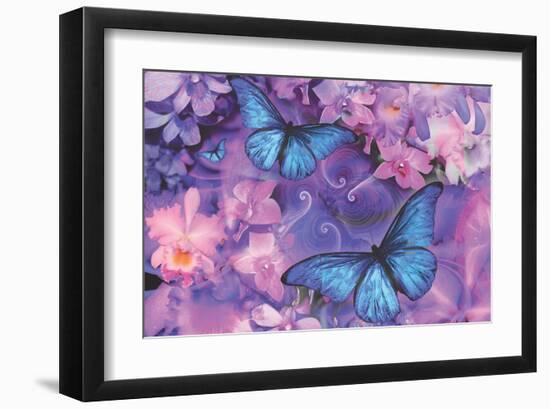 Violet Orchid Morpheus-Alixandra Mullins-Framed Art Print