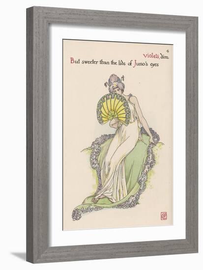 Violet Personified-Walter Crane-Framed Art Print