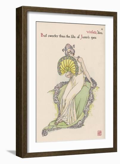 Violet Personified-Walter Crane-Framed Art Print