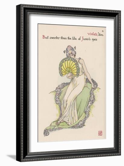 Violet Personified-Walter Crane-Framed Art Print