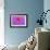 Violet-Pink Dahlia Flower-Cora Niele-Framed Giclee Print displayed on a wall