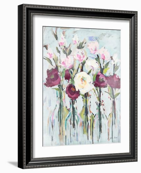 Violet Romantic Blossoms-Jane Slivka-Framed Art Print