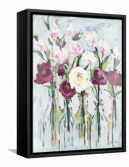 Violet Romantic Blossoms-Jane Slivka-Framed Stretched Canvas