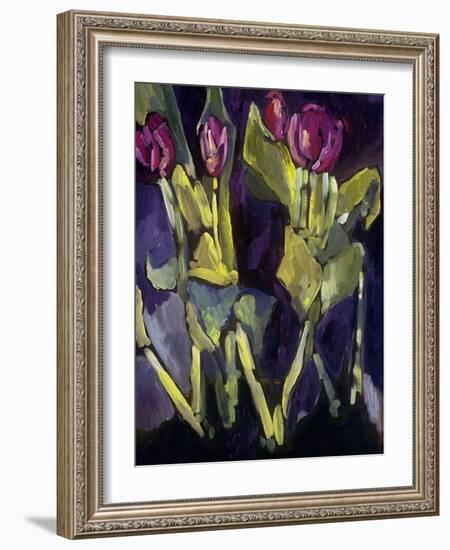 Violet Spring Flowers I-Erin McGee Ferrell-Framed Art Print