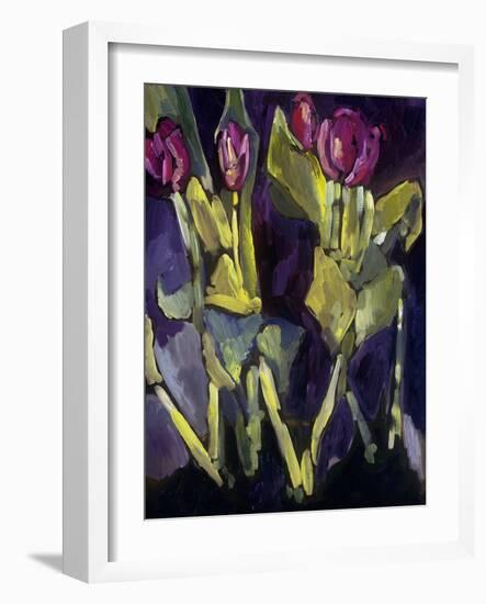 Violet Spring Flowers I-Erin McGee Ferrell-Framed Art Print