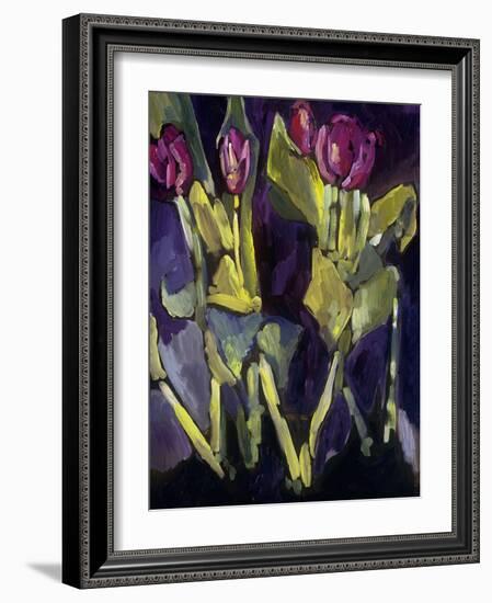 Violet Spring Flowers I-Erin McGee Ferrell-Framed Art Print