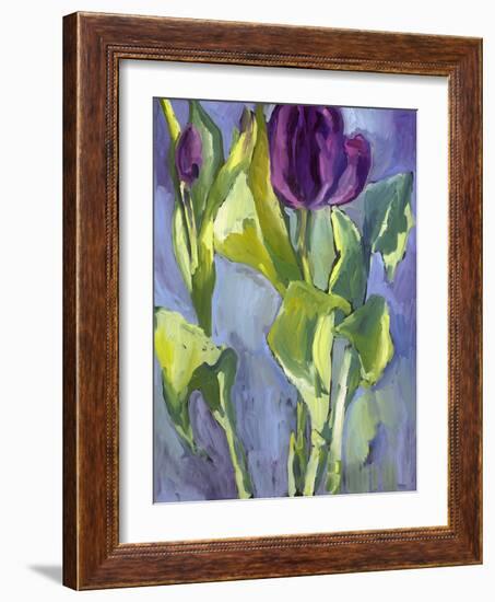 Violet Spring Flowers II-Erin McGee Ferrell-Framed Art Print