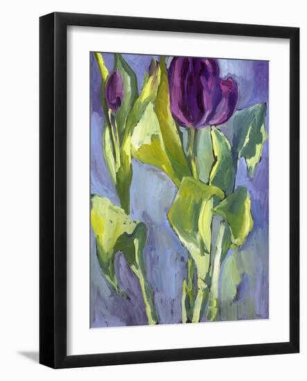 Violet Spring Flowers II-Erin McGee Ferrell-Framed Art Print