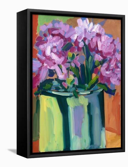 Violet Spring Flowers IV-Erin McGee Ferrell-Framed Stretched Canvas