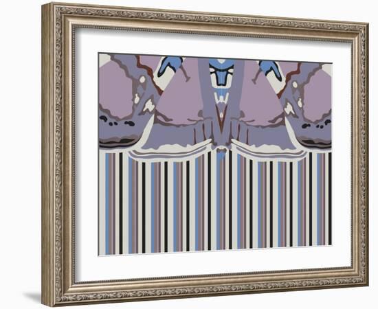 Violet Striped Ascension-Belen Mena-Framed Giclee Print