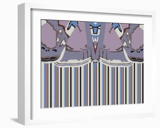 Violet Striped Ascension-Belen Mena-Framed Giclee Print