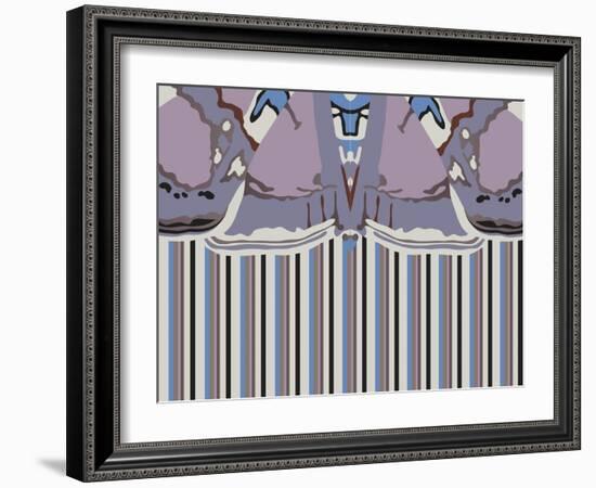 Violet Striped Ascension-Belen Mena-Framed Giclee Print