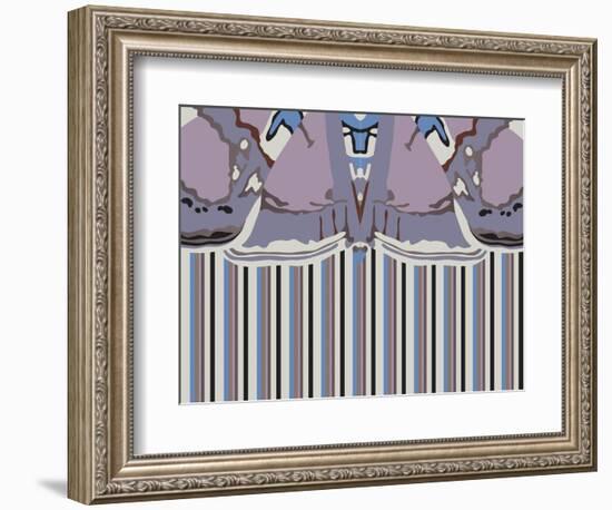 Violet Striped Ascension-Belen Mena-Framed Giclee Print