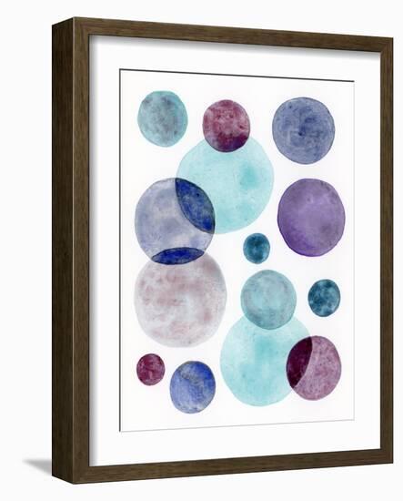 Violet Turquoise I-Nikki Galapon-Framed Art Print