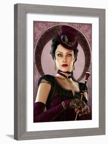 Violet-Atelier Sommerland-Framed Art Print