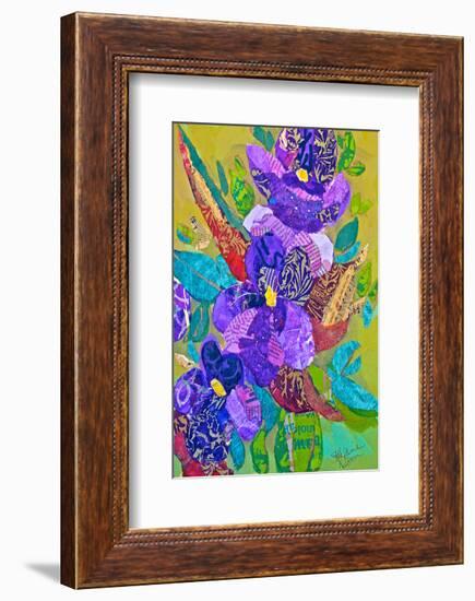 Violets-null-Framed Art Print