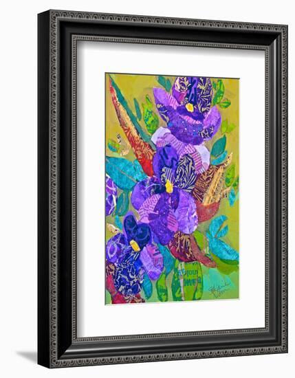 Violets-null-Framed Art Print