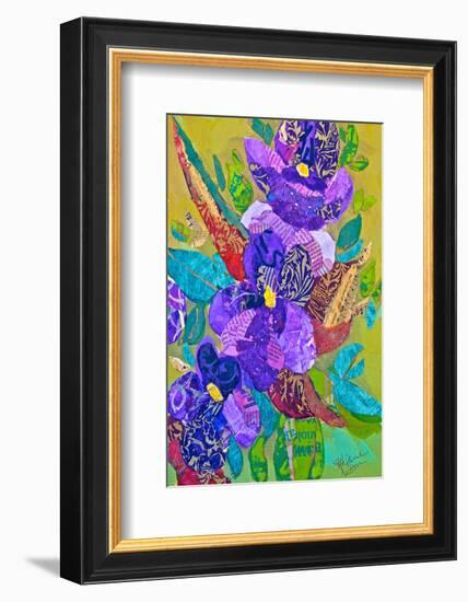 Violets-null-Framed Art Print