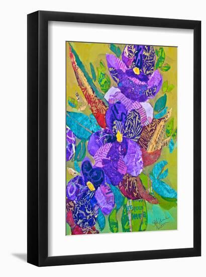 Violets-null-Framed Art Print