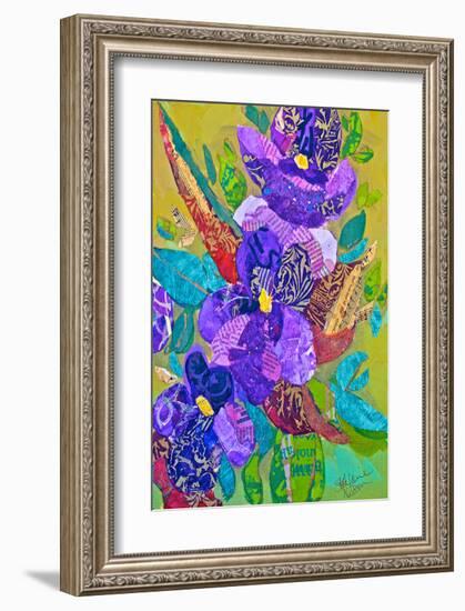 Violets-null-Framed Art Print