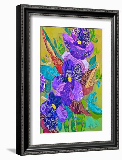 Violets-null-Framed Art Print