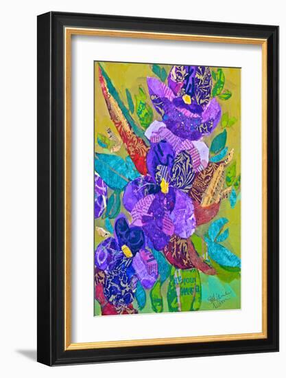 Violets-null-Framed Art Print