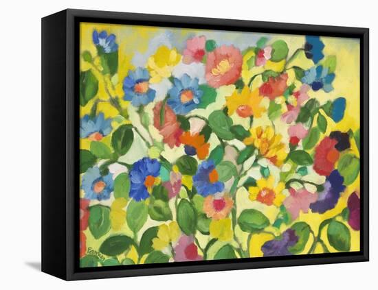 Violets-Kim Parker-Framed Premier Image Canvas