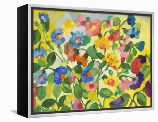 Violets-Kim Parker-Framed Premier Image Canvas