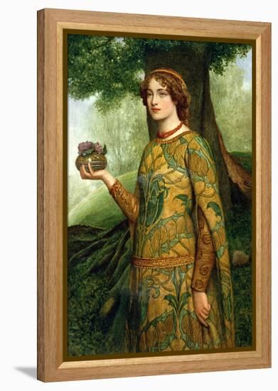 Violets-Sir James Dromgole Linton-Framed Premier Image Canvas