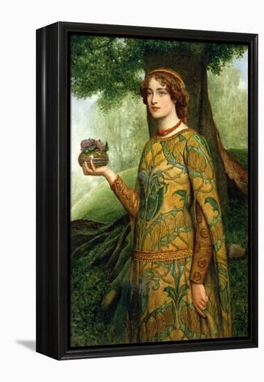 Violets-Sir James Dromgole Linton-Framed Premier Image Canvas