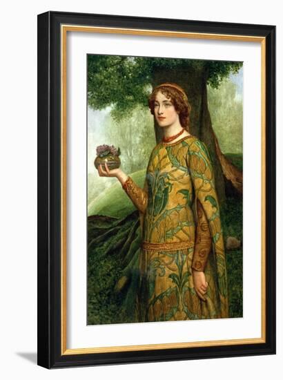 Violets-Sir James Dromgole Linton-Framed Giclee Print