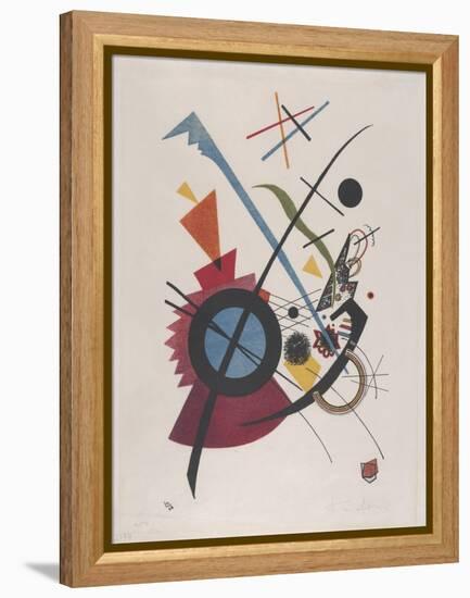 Violett, 1923 (Lithograph in Red, Yellow, Blue and Black)-Wassily Kandinsky-Framed Premier Image Canvas