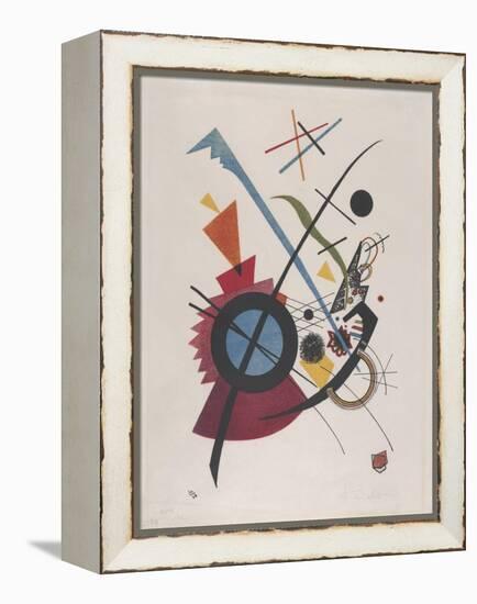 Violett, 1923 (Lithograph in Red, Yellow, Blue and Black)-Wassily Kandinsky-Framed Premier Image Canvas